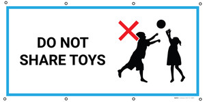 Do Not Share Toys with Icon - Banner