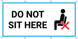Do Not Sit Here with Icon - Banner