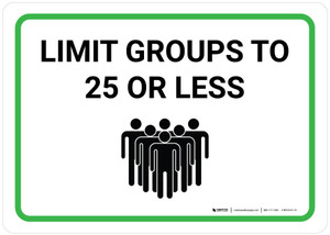 Limit Groups To 25 Or Less with Icon Landscape - Wall Sign