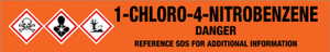 1-Chloro-4-nitrobenzene [CAS# 100-00-5] - GHS Pipe Marking Label