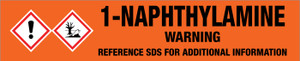1-Naphthylamine [CAS# 134-32-7] - GHS Pipe Marking Label