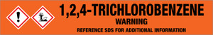 1,2,4-Trichlorobenzene [CAS# 120-82-1] - GHS Pipe Marking Label
