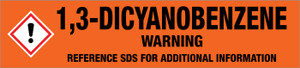 1,3-Dicyanobenzene [CAS# 626-17-5] - GHS Pipe Marking Label