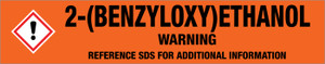 2-(Benzyloxy)ethanol [CAS# 622-08-2] - GHS Pipe Marking Label