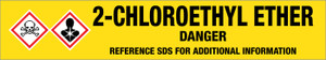 2-Chloroethyl ether [CAS# 111-44-4] - GHS Pipe Marking Label