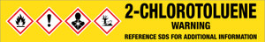 2-Chlorotoluene [CAS# 95-49-8] - GHS Pipe Marking Label