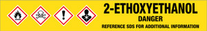 2-Ethoxyethanol [CAS# 110-80-5] - GHS Pipe Marking Label
