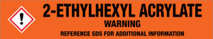 2-Ethylhexyl Acrylate [CAS# 103-11-7] - GHS Pipe Marking Label