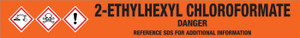 2-Ethylhexyl Chloroformate [CAS# 24468-13-1] - GHS Pipe Marking Label