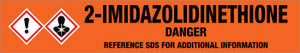 2-Imidazolidinethione [CAS# 96-45-7] - GHS Pipe Marking Label