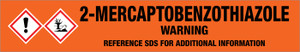 2-Mercaptobenzothiazole [CAS# 149-30-4] - GHS Pipe Marking Label
