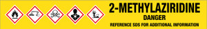 2-Methylaziridine [CAS# 75-55-8] - GHS Pipe Marking Label