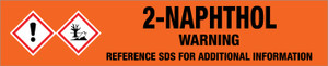 2-Naphthol [CAS# 135-19-3] - GHS Pipe Marking Label