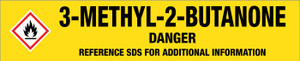 3-Methyl-2-butanone [CAS# 563-80-4] - GHS Pipe Marking Label