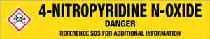 4-Nitropyridine N-oxide [CAS# 1124-33-0] - GHS Pipe Marking Label