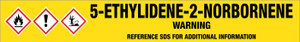 5-Ethylidene-2-norbornene [CAS# 16219-75-3] - GHS Pipe Marking Label