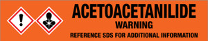 Acetoacetanilide [CAS# 102-01-2] - GHS Pipe Marking Label