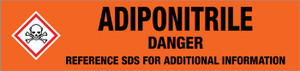 Adiponitrile [CAS# 111-69-3] - GHS Pipe Marking Label