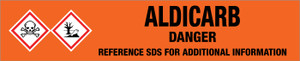 Aldicarb [CAS# 116-06-3] - GHS Pipe Marking Label