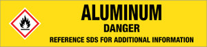 Aluminum Nitride [CAS# 24304-00-5] - GHS Pipe Marking Label