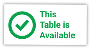 This Table is Available with Checkmark - Label