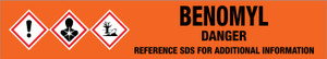 Benomyl [CAS# 17804-35-2] - GHS Pipe Marking Label