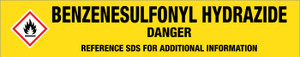 Benzenesulfonyl Hydrazide [CAS# 80-17-1] - GHS Pipe Marking Label