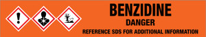 Benzidine [CAS# 92-87-5] - GHS Pipe Marking Label