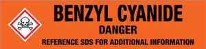 Benzyl Cyanide [CAS# 140-29-4] - GHS Pipe Marking Label