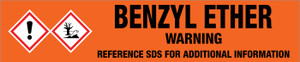Benzyl Ether [CAS# 103-50-4] - GHS Pipe Marking Label