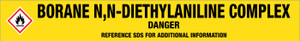 Borane N,N-Diethylaniline Complex [CAS# 13289-97-9] - GHS Pipe Marking Label