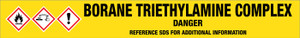 Borane Triethylamine Complex [CAS# 1722-26-5] - GHS Pipe Marking Label
