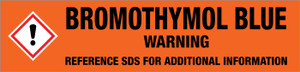 Bromothymol Blue [CAS# 76-59-5] - GHS Pipe Marking Label