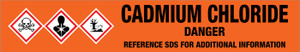 Cadmium Chloride [CAS# 10108-64-2] - GHS Pipe Marking Label