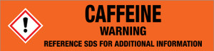 Caffeine [CAS# 58-08-2] - GHS Pipe Marking Label