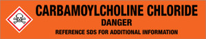 Carbamoylcholine Chloride [CAS# 51-83-2] - GHS Pipe Marking Label