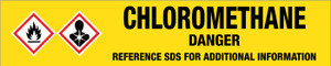Chloromethane [CAS# 74-87-3] - GHS Pipe Marking Label