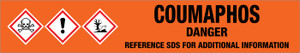 Coumaphos [CAS# 56-72-4] - GHS Pipe Marking Label