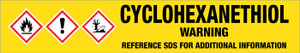 Cyclohexanethiol [CAS# 1569-69-3] - GHS Pipe Marking Label