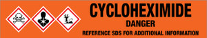 Cycloheximide [CAS# 66-81-9] - GHS Pipe Marking Label