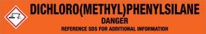 Dichloro(Methyl)Phenylsilane [CAS# 149-74-6] - GHS Pipe Marking Label