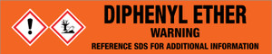 Diphenyl Ether [CAS# 101-84-8] - GHS Pipe Marking Label