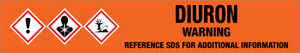 Diuron [CAS# 330-54-1] - GHS Pipe Marking Label