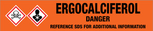 Ergocalciferol [CAS# 50-14-6] - GHS Pipe Marking Label