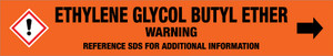 Ethylene Glycol Butyl Ether [CAS# 111-76-2] - GHS Pipe Marking Label