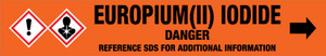 Europium(II) Iodide [CAS# 22015-35-6] - GHS Pipe Marking Label