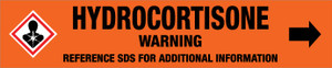 Hydrocortisone [CAS# 50-23-7] - GHS Pipe Marking Label