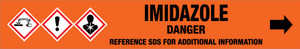 Imidazole [CAS# 288-32-4] - GHS Pipe Marking Label