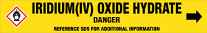 Iridium(Iv) Oxide Hydrate [CAS# 30980-84-8] - GHS Pipe Marking Label