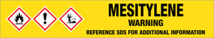 Mesitylene [CAS# 108-67-8] - GHS Pipe Marking Label